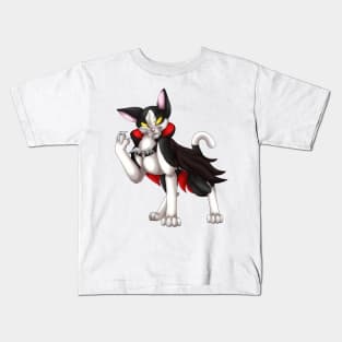 VampiCat: Black Bicolor Kids T-Shirt